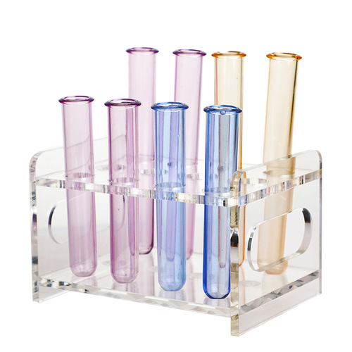 Laboratory test tube rack, acrylic transparent cup rack, bar KTV liquor glass frame, round hole cocktail glass rack