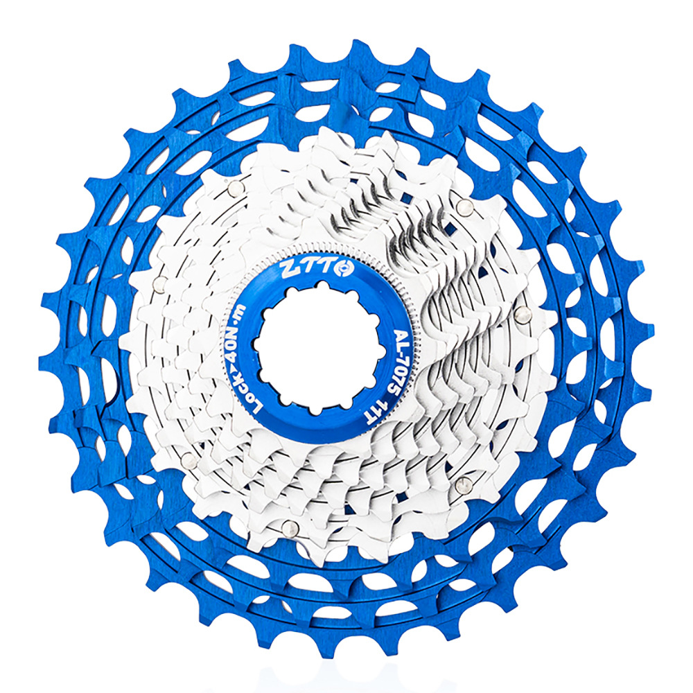 Volante de bicicleta de carretera ZTTO 12 velocidades 28-36 volante de tarjeta hueca de color todo en uno CNC ultraligero