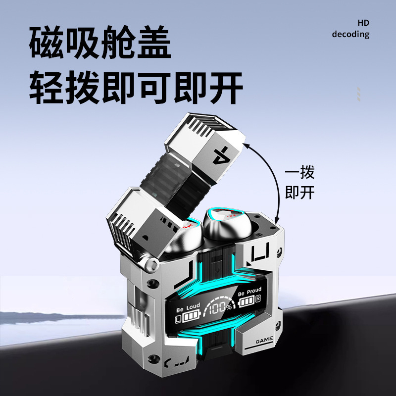 M45蓝牙耳机数显无线机甲游戏电竞无线重低音质音乐通话跨境工厂|undefined