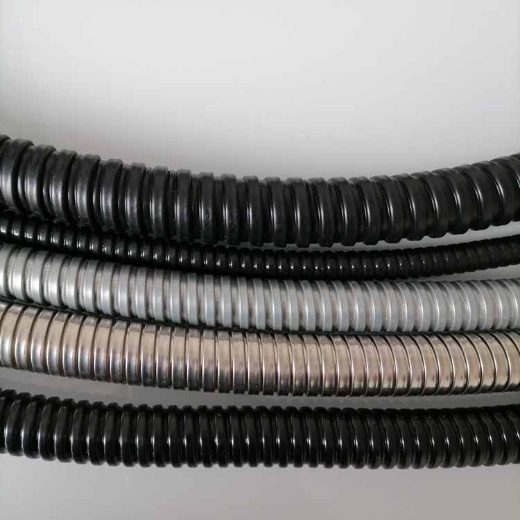 阻燃PVC披覆镀锌包塑软管 P3型电气护线金属波纹管P3型包塑软管