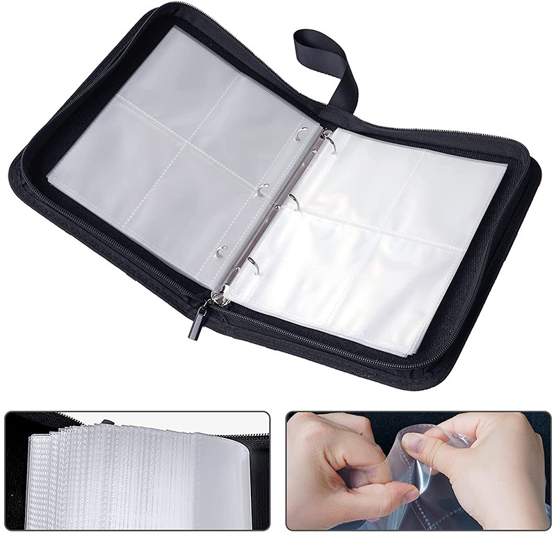 Libro de tarjetas de colección de tarjetas de comercio exterior baokemeng libro de colección de bebé Jiugongge de gran capacidad libro de tarjetas de juego de cuatro cuadrículas