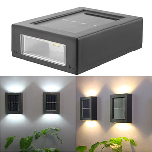 LED solar wall lamp up and down luminous fence landscape lamp courtyard fence lamp garden decorative fence lamp