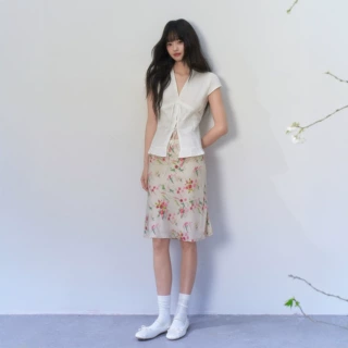 浪漫法式碎花半身裙女夏季新款高腰显瘦A字鱼尾裙时尚百搭短裙子
