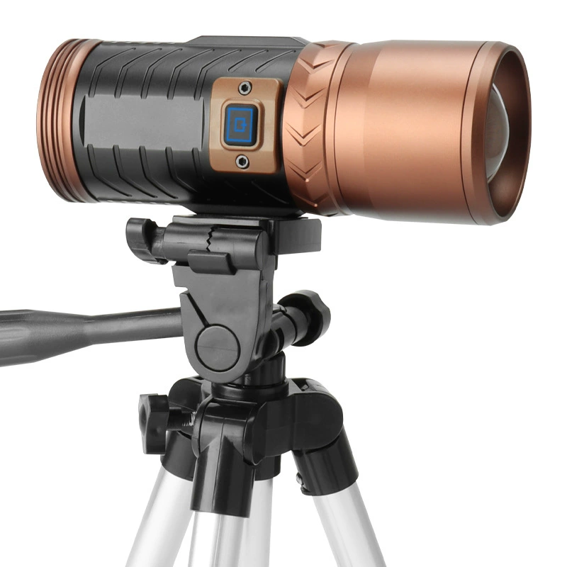 LED flashlight for fishing, light source, new collection, high power
