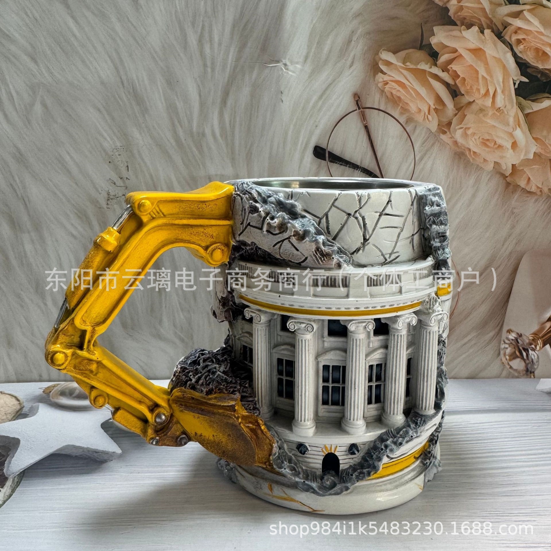 Nuevos productos de taza transfronteriza, estaciones independientes, nuevos productos de resina de barra irlandesa con forro interno, adornos de taza