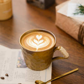 中古风马克杯创意陶瓷杯日式家用窑变喝水杯高级感下午茶咖啡杯子