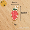 Fruit strawberry, accessory with accessories, cute three dimensional small pendant, handle, bracelet, handmade, Korean style