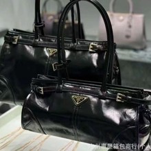 P家新款hobo手提长柄托特单肩包油蜡皮soft lux腋下法棍机车包女