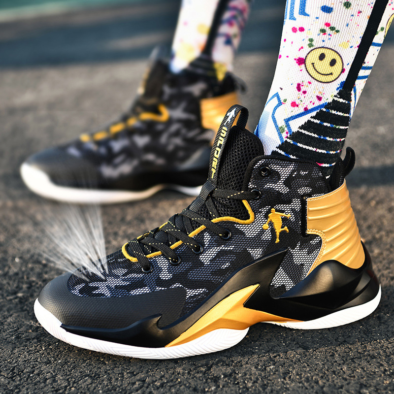 2025秋季青少年篮球鞋男高帮耐磨防滑运动鞋秋季透气学生球鞋