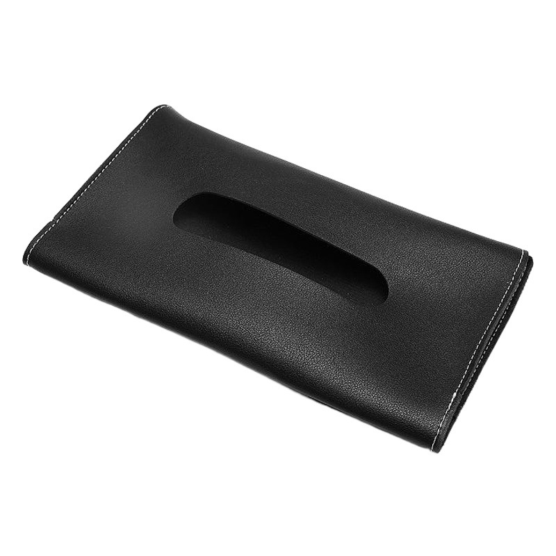 Coche parasol tejido bolsa cuero coche parasol tejido cubierta coche apoyabrazos caja de pañuelos caja de dibujos animados