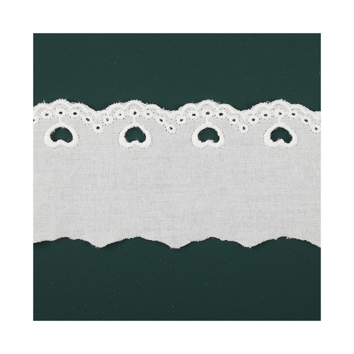 Heart-shaped hollow water-soluble lace embroidered barcode cotton lace Lolita lace accessories factory