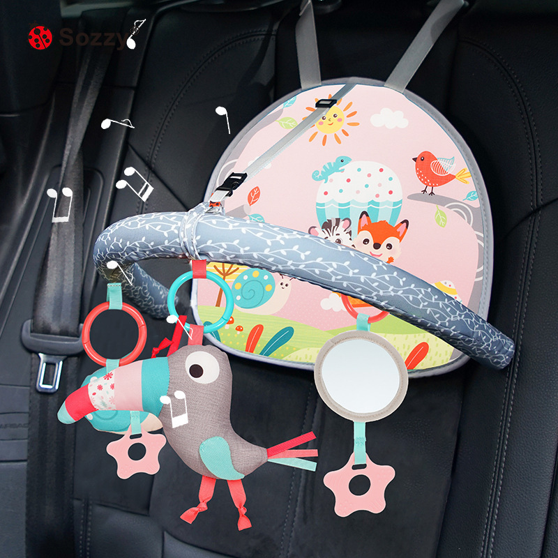 Sozy newborn baby car hanging bed hanging car safety seat soothing car baby toys 0-1 years old puzzle Sozy newborn baby car hanging bed hanging car safety seat soothing car baby toys 0-1 years old puzzle