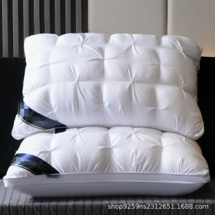 Twist Flower Pillow Hotel Feather Silk Cotton Pillow Core Twist Flower Live Explosions Don't Collapse Adult Neck Pillow Home Student Single Person
