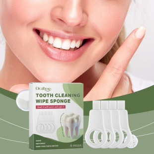 Oralhoe sponge tooth cleaning brush daily care oral hygiene cleaning teeth stains sponge tooth cleaning brush