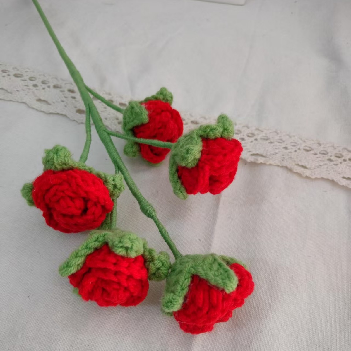 5송이 버블 장미 ~ 레드 (5송이 버블 장미 - 빨강)