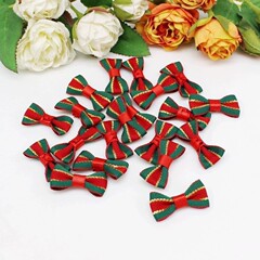 緑と赤の蝶ネクタイクリスマスペット日用品アクセサリー衣類アクセサリーぬいぐるみリボン diy アクセサリー