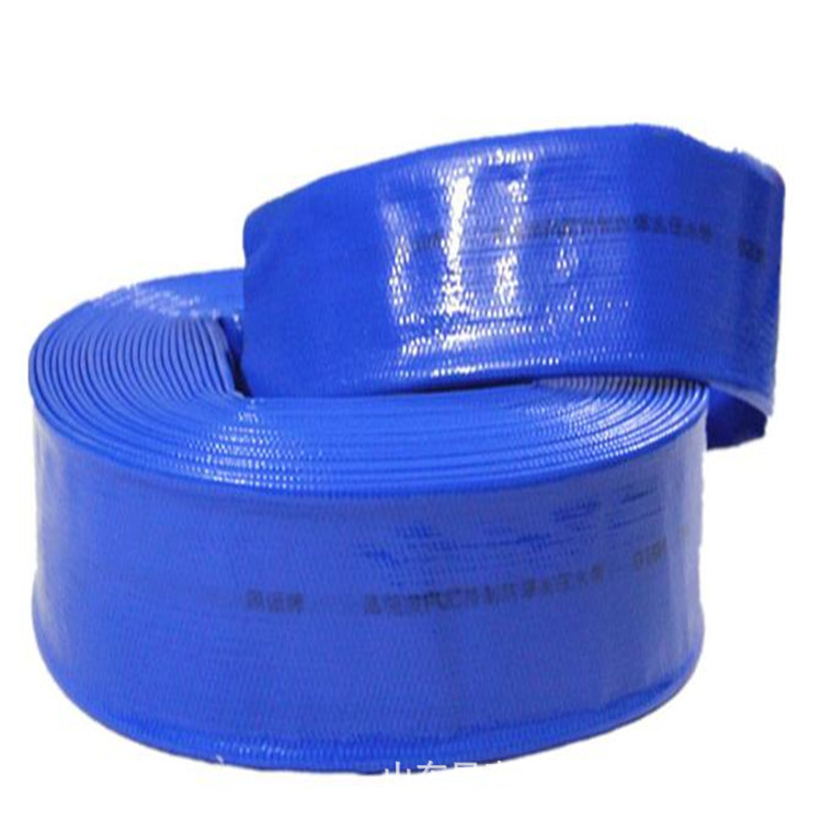 工厂批发50mm灌溉输水排水PVC平铺水带高压耐磨农业一次成型水带