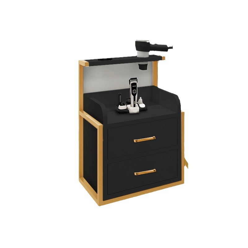 Barbería herramienta gabinete peluquería salón especial peluquería corte de pelo herramienta de gabinete coche salón de belleza herramienta de almacenamiento de mesa con cajón