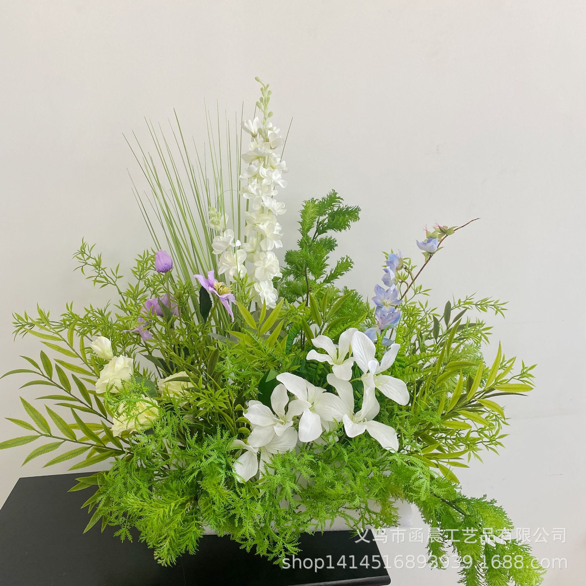 Monet jardín viento de imitación floral francesa pequeña fresca boda al aire libre decoración de ventanas de hotel flores falsas