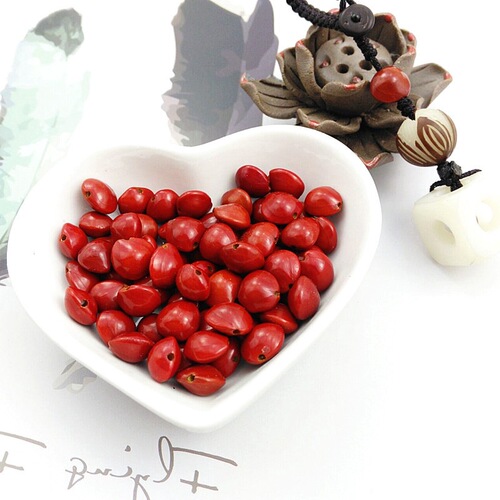 Acacia bean red bean string bracelet red blood red heart bodhi seed beads sweater chain jewelry accessories material