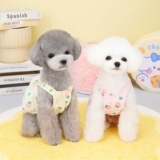 Топ с чашечками, летняя клубника, домашний питомец