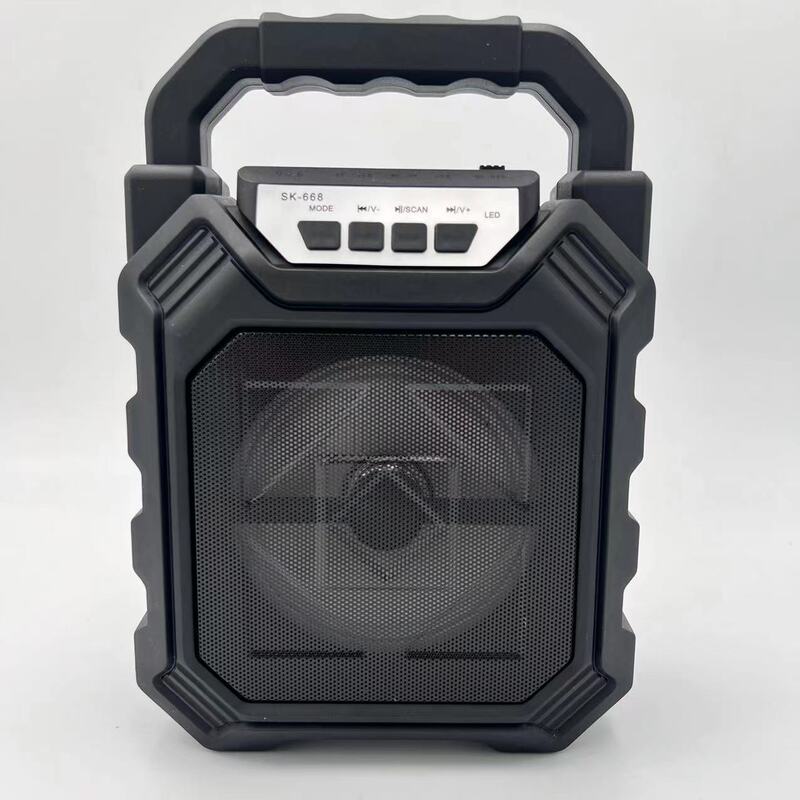 4inch K Song Audio Multifunctional Bluetooth Subwoofer Outdoor Speaker Wired Microphone Card Wireless Home Player