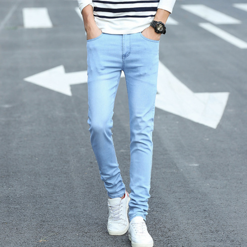 Men's Straight Leg Jeans 2025 Summer New Trend Brand Elastic Versatile Casual Men's Clothing Autumn/Winter Long Pants
