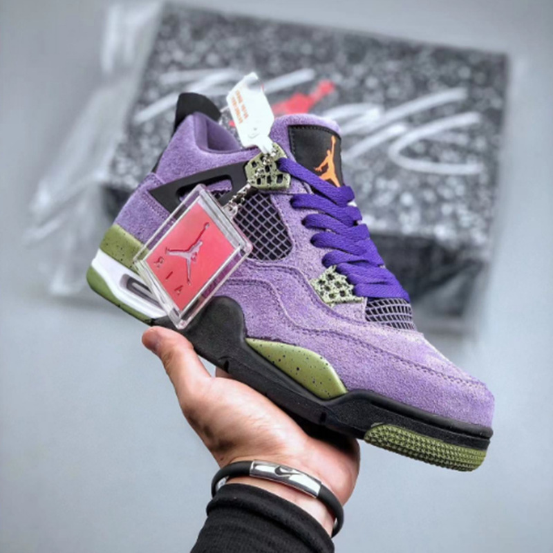 莆田靴工場卸売会社レベル AJ4 ミッドナイトブルー電気母黄白黒ジョー 4 外国貿易男性と女性のスポーツブルーシューズ|undefined