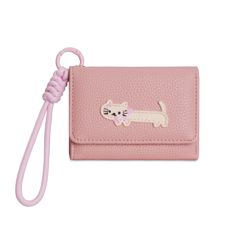 かわいい猫のストラップバッグ!財布 レディース シンプル ショート レディース財布 70% off 大容量 小銭入れ 在庫あり|undefined