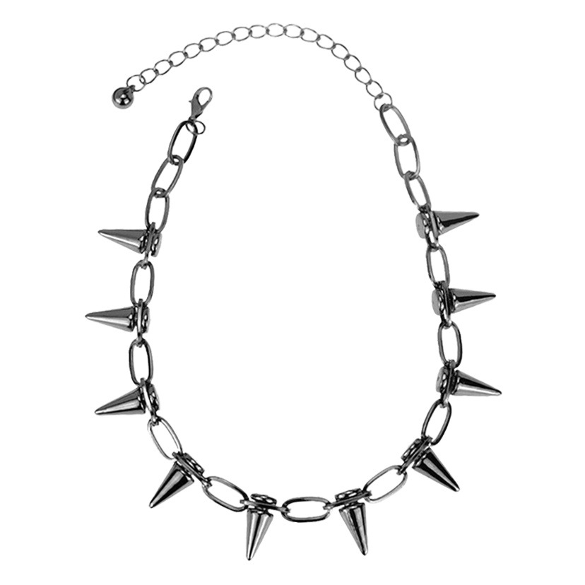 European and American Alloy Jewelry, Retro Necklace, Exaggerated Stylish, Punk Rivet Necklace, Bullet Necklace, Clavicle Chain for Women