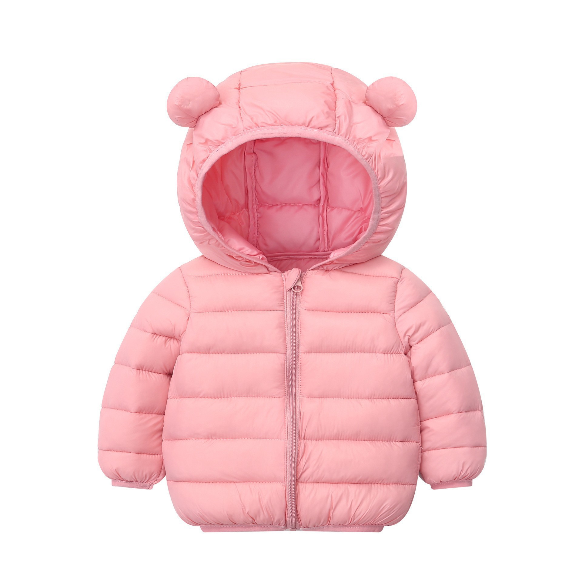 Capa de algodón de pluma para niños, nuevo tipo de chaqueta de algodón con capuchón ligero para niños y niñas, chaqueta de algodón para niños pequeños.