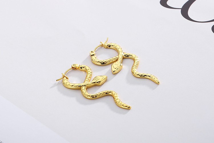 Fashion Animal Titanium Steel Earrings display picture 1