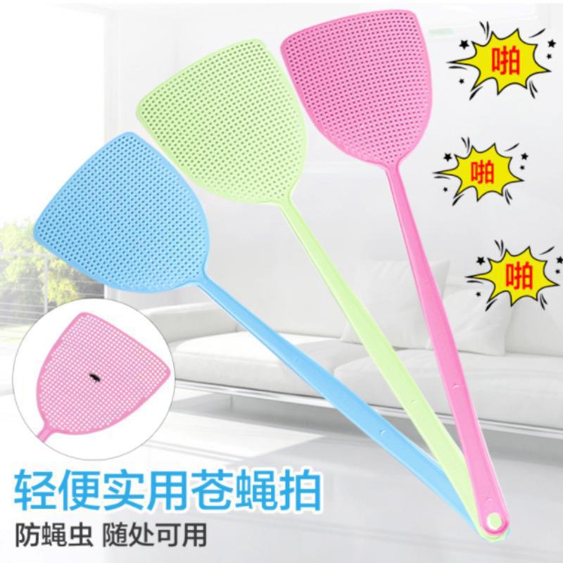 Household Summer Plastic Fly Swatter, Durable Mesh Long Handle Manual Fly Swatter, Fly Swatter, Mosquito Swatter