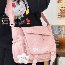 冰蓝海盐系星光点染元气斜挎包少女大学生上课通勤出街百搭单肩包