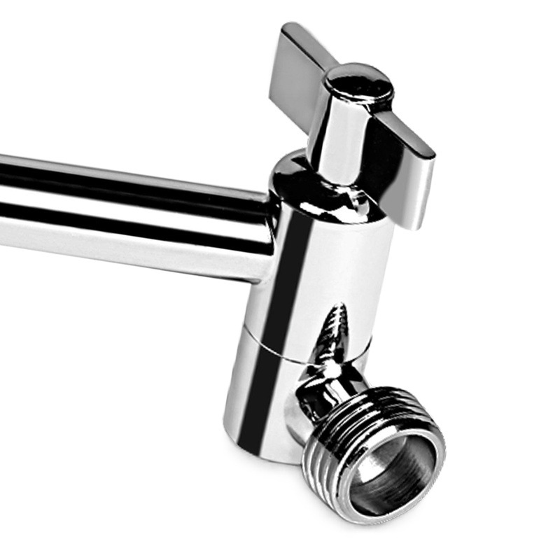 Barra de extensión de ducha de baño transfronterizo Conexión de rociador superior de ducha ajustable soporte de brazo de ducha con varilla de extensión de dientes