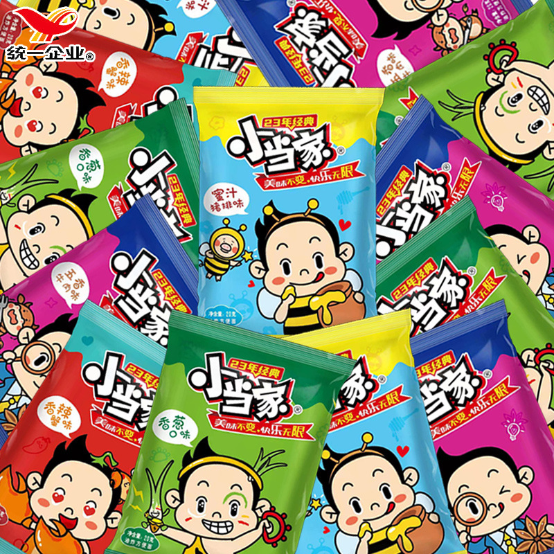 Uni-President Xiaodangjia 48 Packs Full Box Dry Noodles Instant Noodles Internet Celebrity Snacks Snacks Casual Nostalgic Food