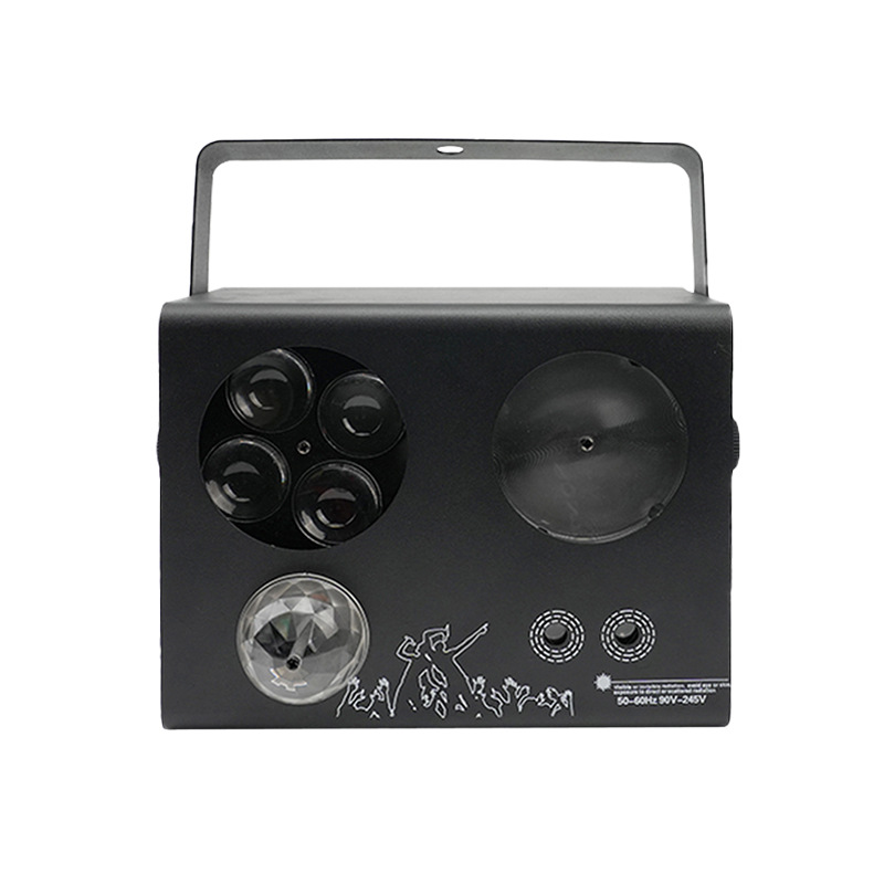 Wenjing Bubble Luz de escenario cuatro en uno Control de voz inteligente láser KTV Bar Boda interior Banquete Iluminación de escenario