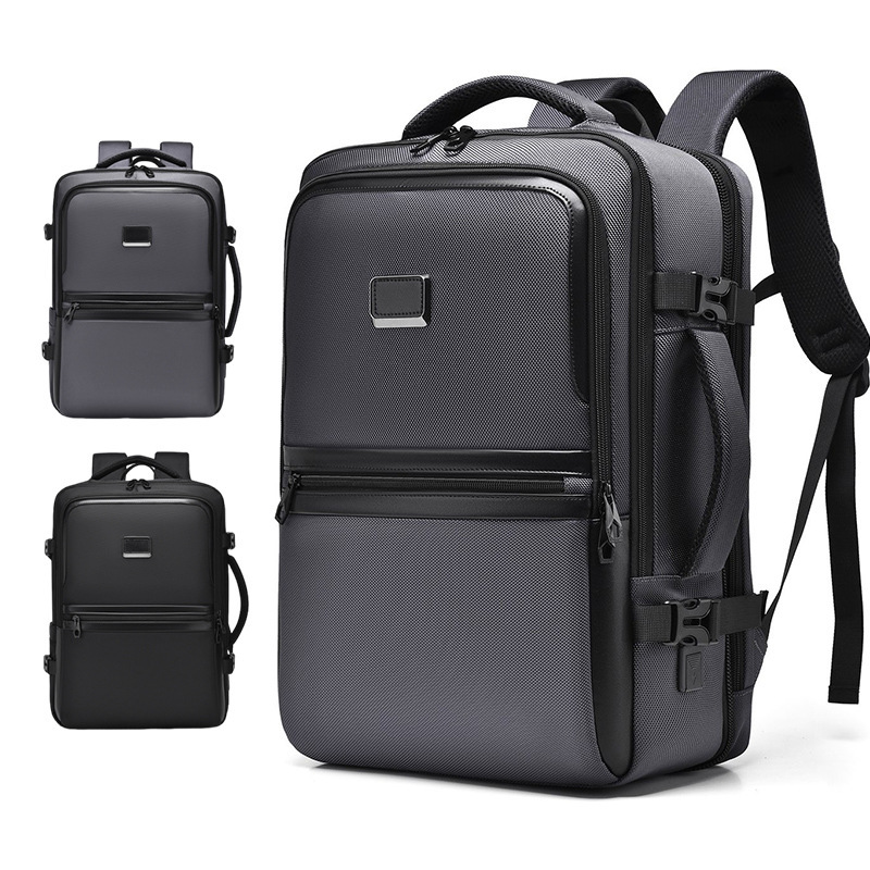 Men's Backpack in Stock with Direct Delivery, Laptop Bag, 15.6inch Printed Logo, Expandable USB Port Travel Backpack