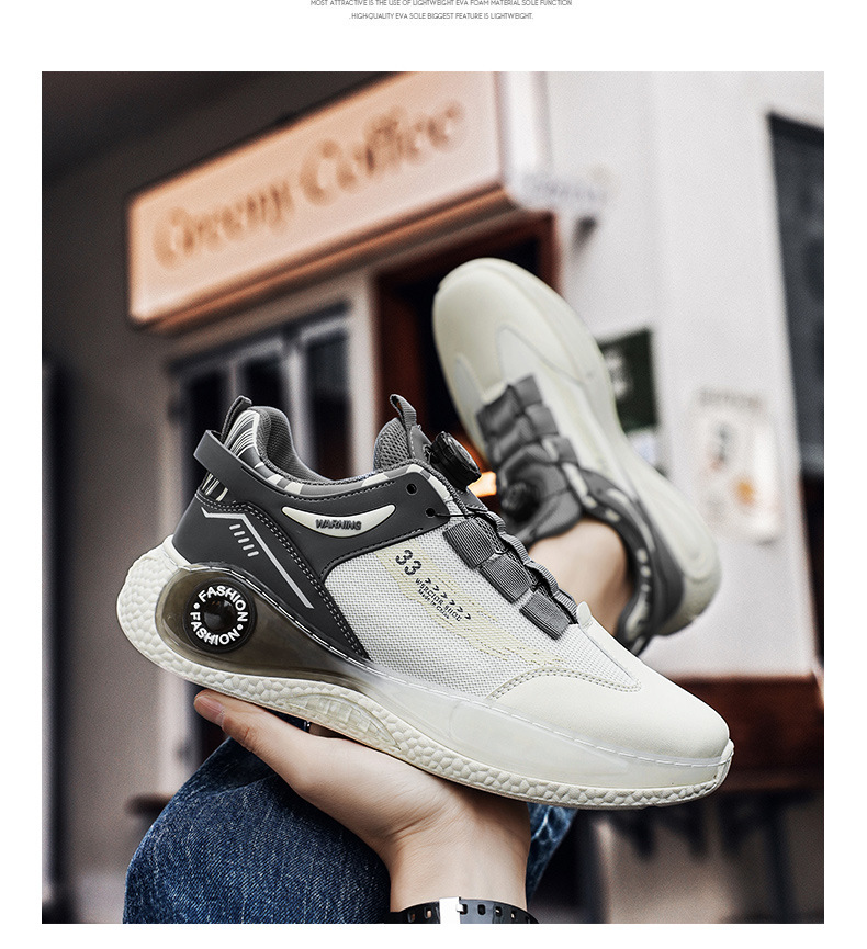 Drehbarer Knopf Herren Sommer Mesh Atmungsaktiv Vielseitig Casual Sport für Teenager Dickbesohlte Running Dad Trendy Schuhe_voghion.com