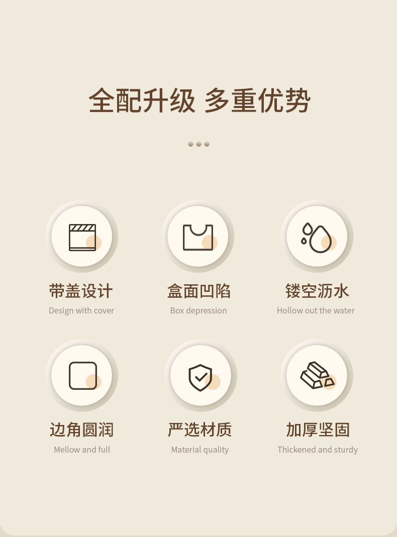 【中国直邮】 FaSoLa Life 透明皂盒 清新绿 1个 带盖防尘 沥水香皂盒