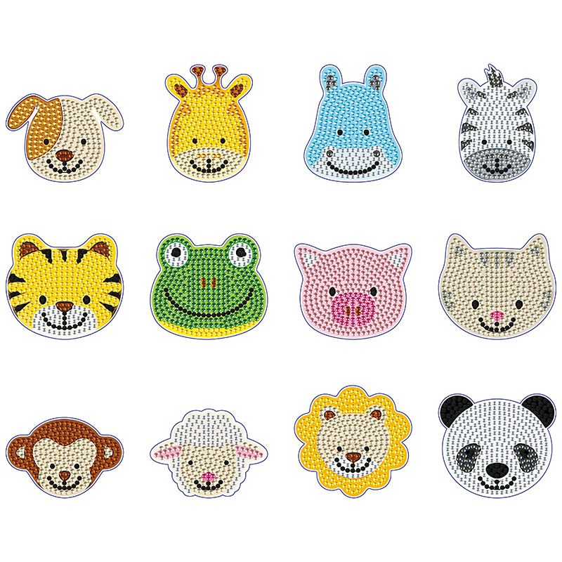 Transfronterizo Amazon creativo refrigerador pegatinas 5D completo di di dibujos animados pegatinas magneticas al por mayor pegatinas magneticas taladro de cristal