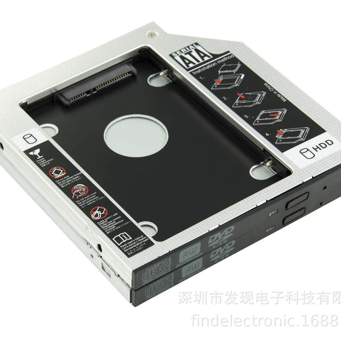 9.5 12.7mm Notebook Light Drive Hard Disk SATA Hard Drive Stand SECOND HDD CADDDY