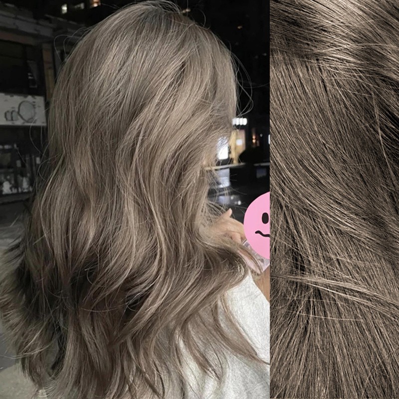 Dongxiang Tea Color Hair Dye 2023 Trendy Color Pure Home Hair Dye Whitening Plant No Foam Hair Dye Cream