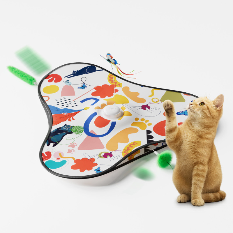 猫咪捕猎玩具 自嗨互动训练罩 解闷猫游戏隧道 帐篷式折叠猫窝猫|undefined