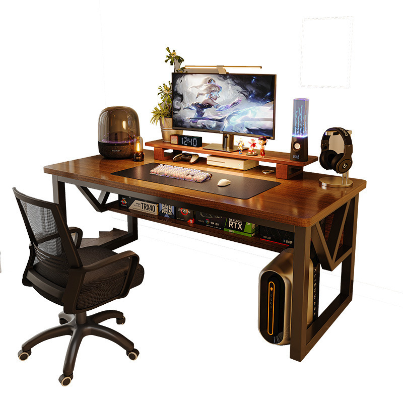 Escritorio de madera maciza para computadora escritorio escritorio hogar para juegos mesa mesa mesa mesa de trabajo dormitorio rectangular escritorio simple