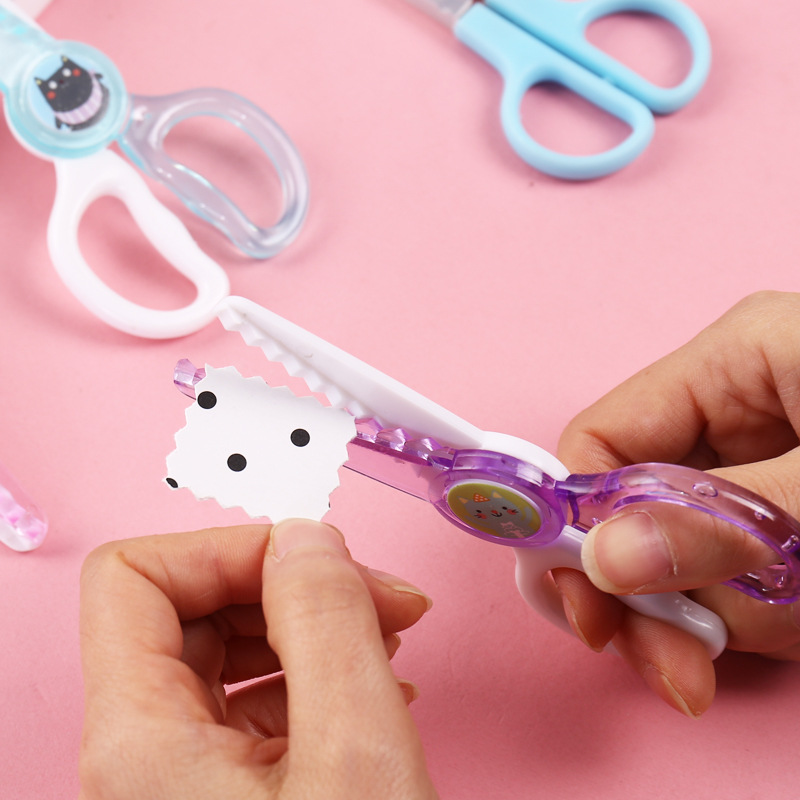 T 가위 학생 수제 종이 커터 사무용품 스테인레스 스틸 아티스트 팁 라운드 헤드 안전 가위 가위