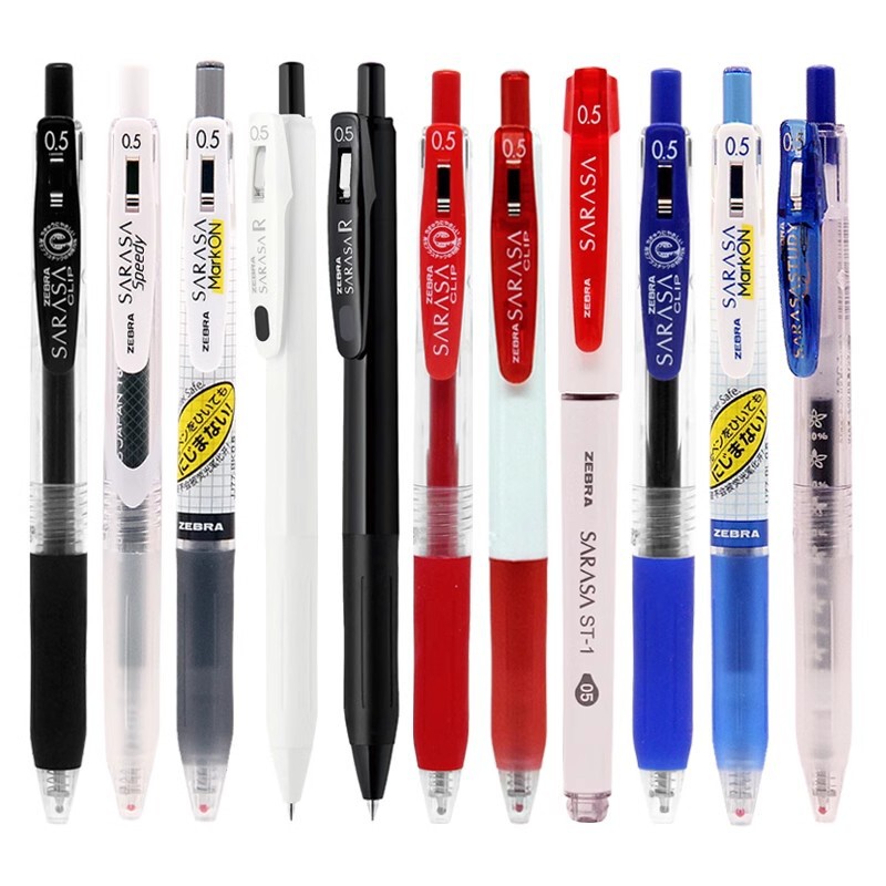 Japanese Zebra Pen Jj15 Gel Pen Zebra 0.3/0.38/0.4/0.5/0.7/1.0mm Retractable Pen