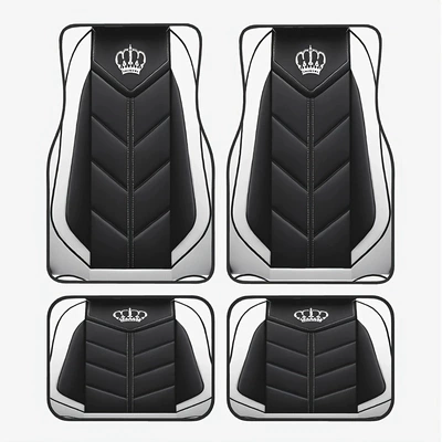 Easy to Care For, Four-Piece Set of, Avtomobil döşəmə paspasları - new-temu-floor-mat-23-33444468cm-two-pieces-each