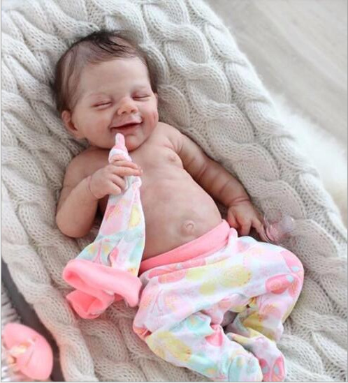 Cross-border fábrica directa de silicona renacer muñeca simulación bebé niño niña Vinilo Suave pegamento realista alta imitación muñeca