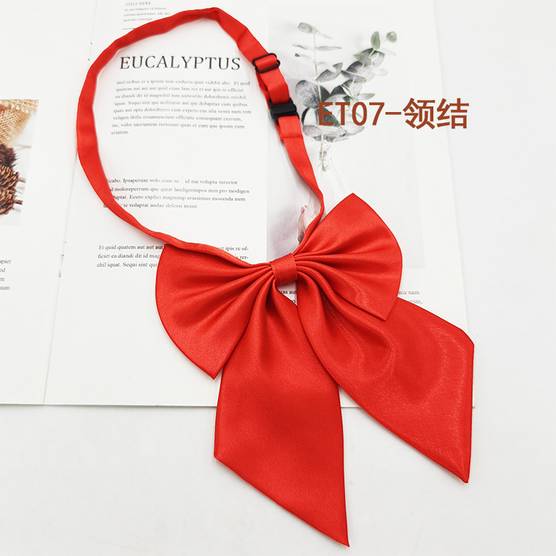 Spot de fábrica al por mayor conjunto de pajarita de corbata para niños de escuela primaria, corbata a rayas de color sólido, pajarita de raíz de plumas